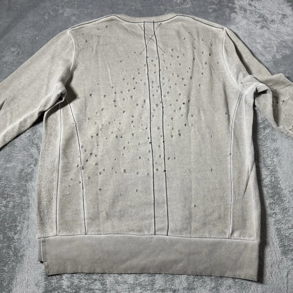 Religion We Live In Black Distressed Sweatshirt Mens Size S Grunge‎ Streetwear